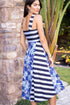 Mettie Dress - Blueberry Strata